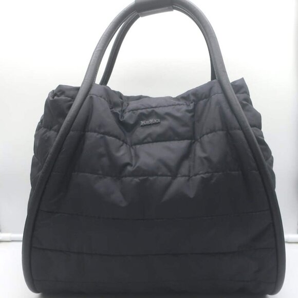 Max Mara Marine Quilted Nylon Tote Black Large Crossbody Bag - Picture 6 of 16